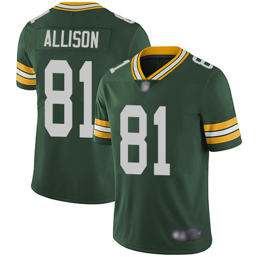 Green Bay Packers Limited Green Men 81 Allison Geronimo Home Jersey Nike NFL Vapor Untouchable